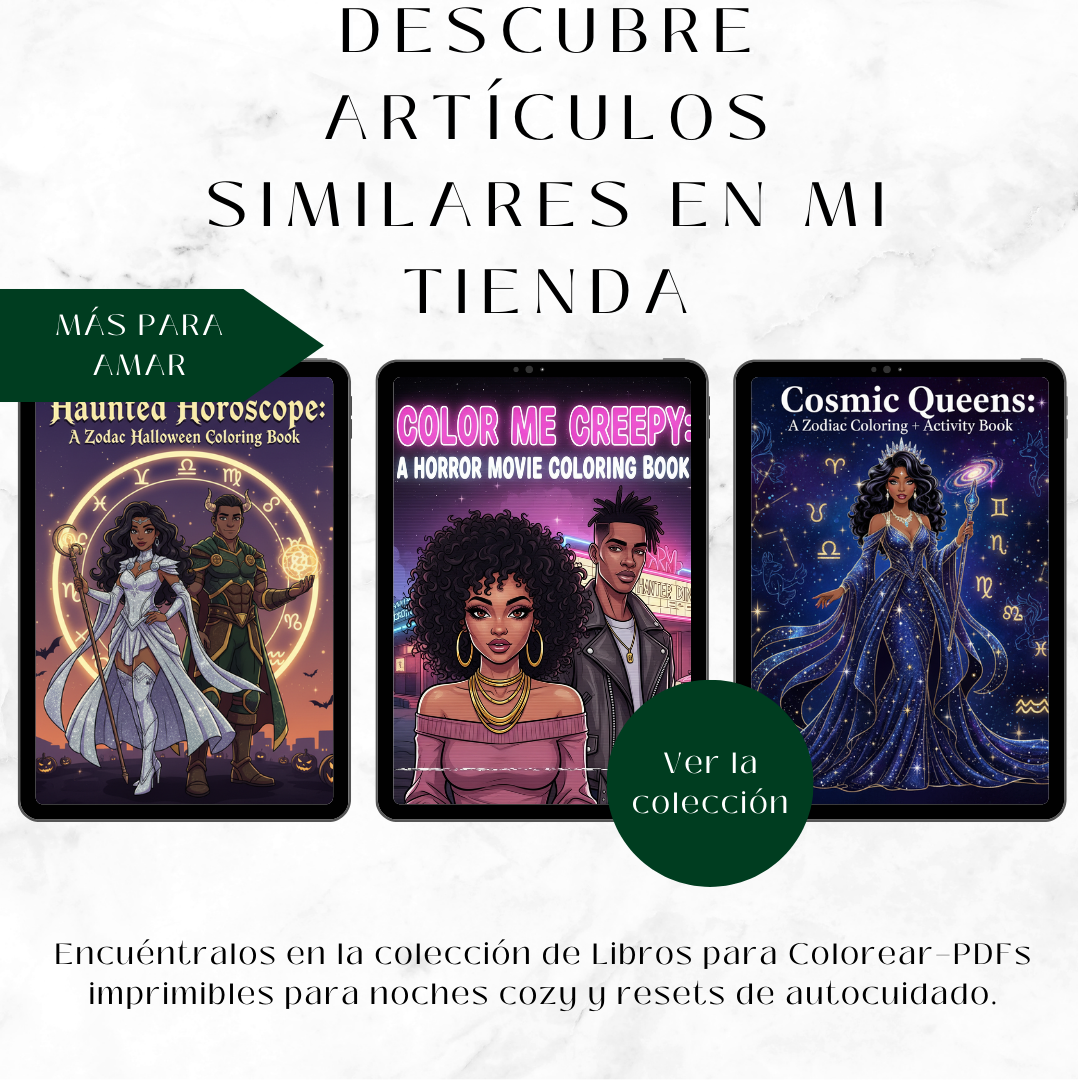 REINAS CÓSMICAS — Libro del Zodiaco para Colorear y Actividades (56 Páginas)